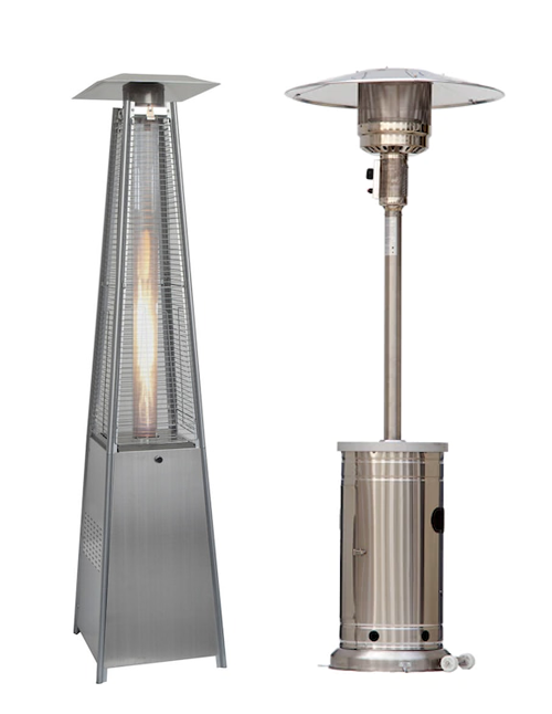 Backyard wedding rentals patio heaters to keep outdoor wedding guests warm