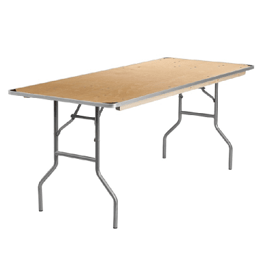 Six Foot Rectangular Table