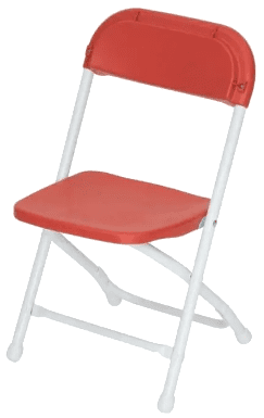 Kids Plastic Folding Chair - Red Equipment Rentals Chattanooga